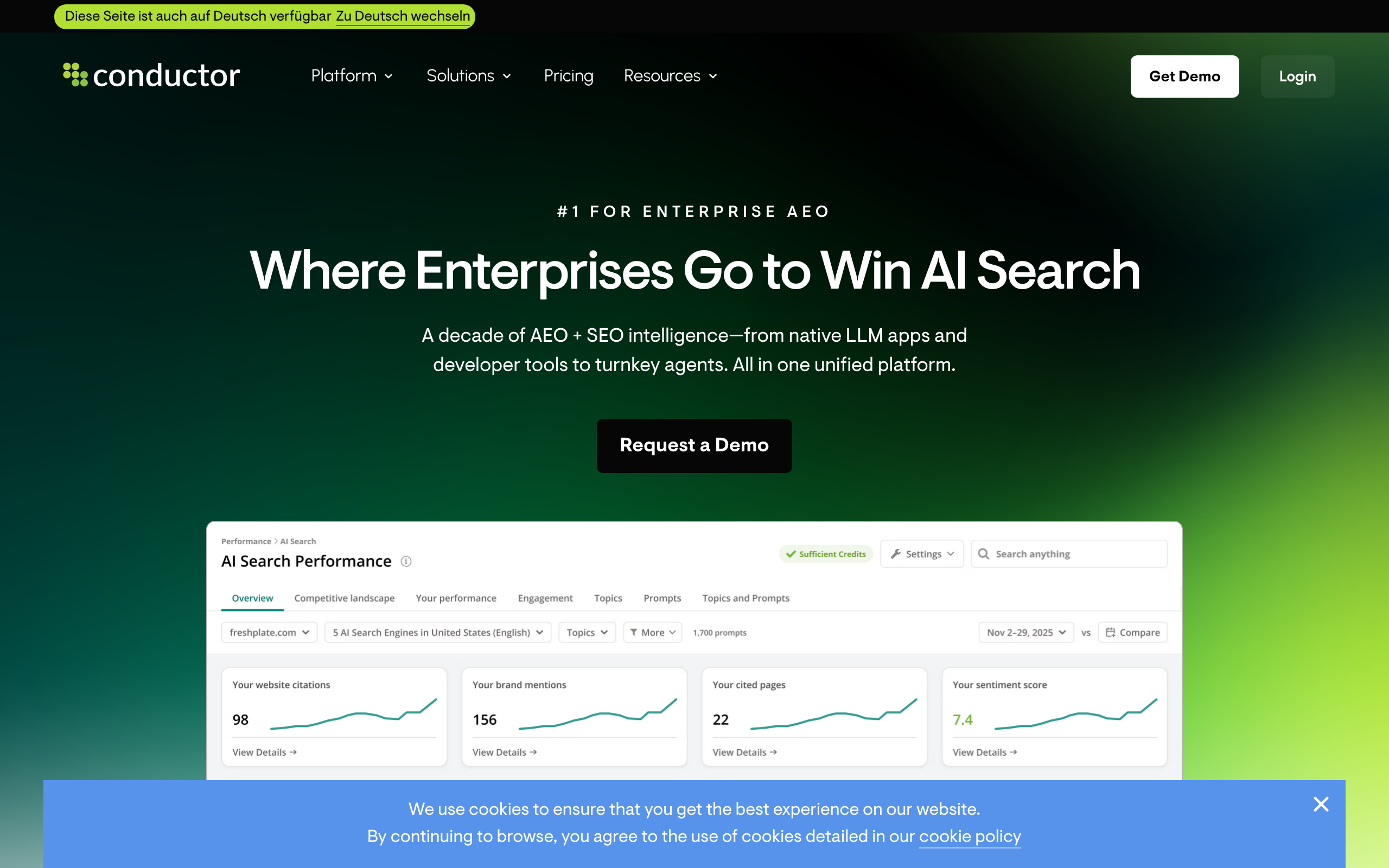 Conductor homepage