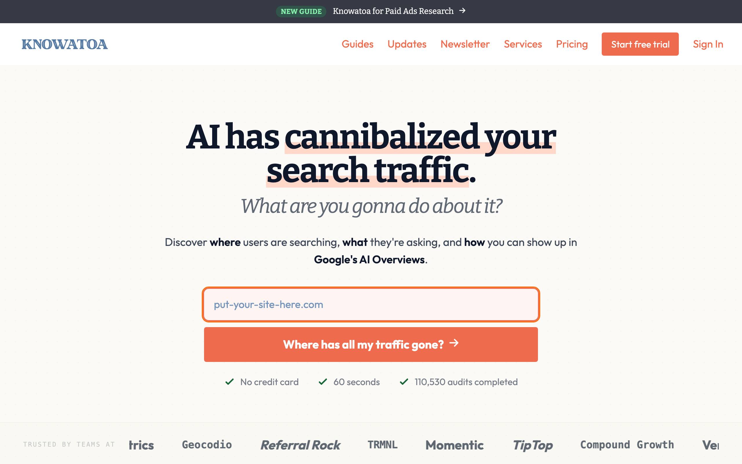 Knowatoa homepage