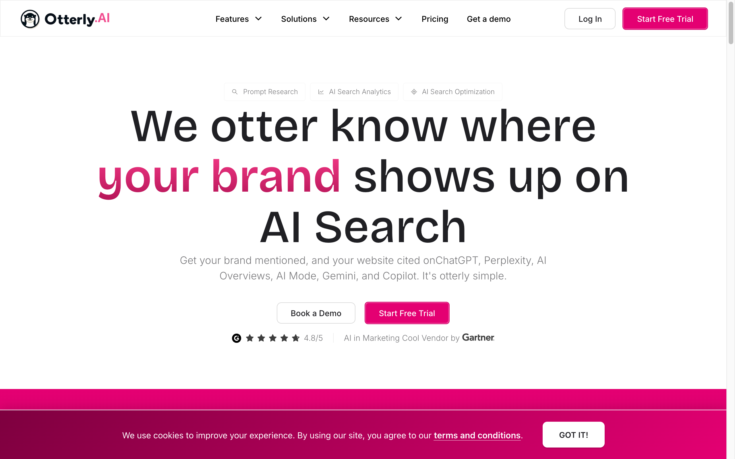 Otterly.ai homepage